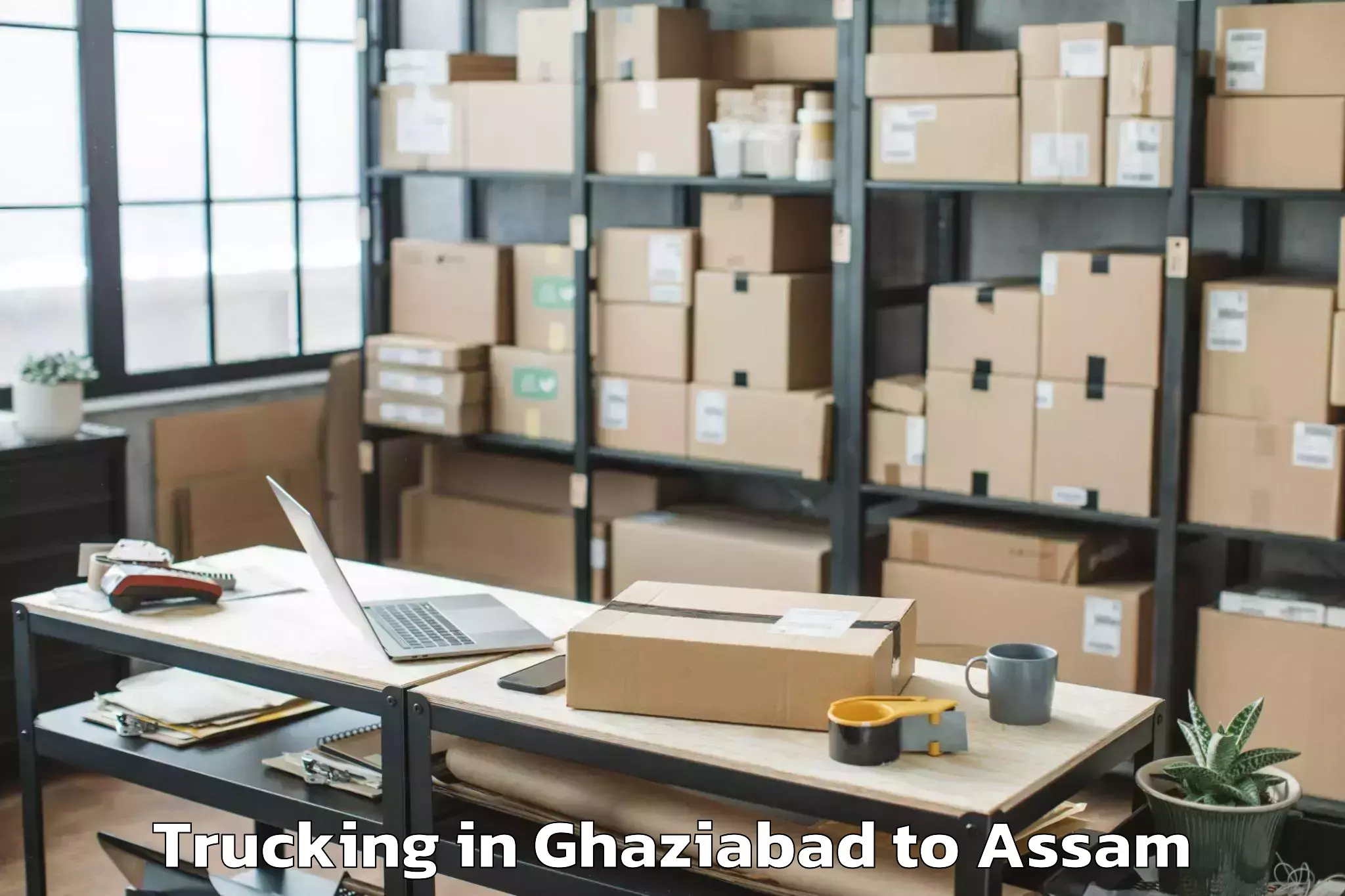 Book Ghaziabad to Chaparmukh Trucking Online